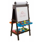 Tabla ajustabila Art Novelty multifunctionala de scris si pictat cu stocare - Sevalet pictura 3 in 1 Espresso Easel Kidkraft